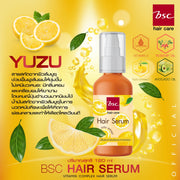 Bsc hair care HAIR SERUM Yuzu Extract 120ml เซรั่มบำรุงผมผสมสารสกัดจากส้มยูซุ ปกป้องเส้นผมจากแสงแดดและช่วยเติมความชุ่มชื่น