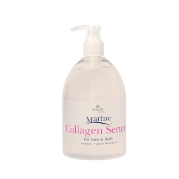 Vicare Marine Collagen serum 500ml เซรั่มคอลลาเจนเพื่อลดริ้วรอยใบหน้าและเพิ่มความชุ่มชื่น